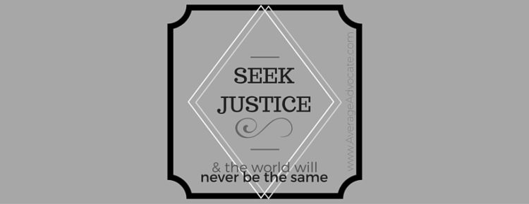 Typography of Seek Justice