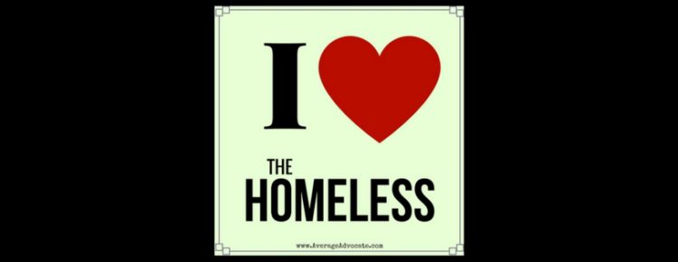 I love the homeless image